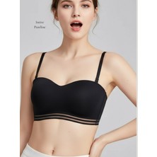 Intive Lingerie Pureline Straplez Kesim Altı Transparan Çıkarılabilir Askılı Kopçalı Lazer Kesim Dikişsiz Sütyen
