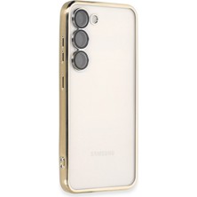 Bezos Galaxy S24 Kılıf Razer Lensli Silikon - Gold