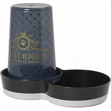 Bezos Trendy Luxurious Hazneli Kedi Köpek Mama Su Kabı 1,5 Lt