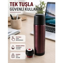 Çift Katmanlı Vakumlu Termos Ofis Araç Kamp Için Paslanmaz Çelik Termos - Lisinya