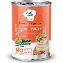 Bezos Pumpkin Pate Somonlu Balkabaklı Tahılsız Yetişkin Kedi Konservesi 400 gr