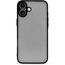 Ankaverse®  iPhone 16 Plus Kılıf Montreal Silikon Kapak - Siyah