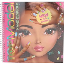Depesche Topmodel 14000 Hand Designer El ve Tırnak Tasarım Boyama Kitabı Stickerlı 46 Sayfa