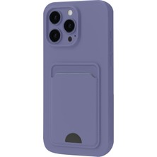 Ankaverse®  iPhone 16 Plus Kılıf Kelvin Kartvizitli Silikon - Lila