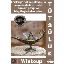 Wintoup #tütsülük Osmanlı Tarzı Nostaljik Metal Döküm Buhurdanlık Dekoratif Sihirli Lamba Tasarımlı Tütsülük