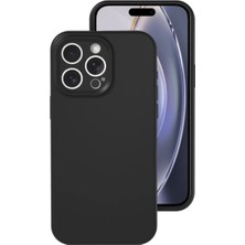 Ankaverse®  iPhone 16 Pro Kılıf Nano Içi Kadife Silikon - Siyah