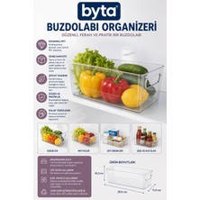 Şeffaf Buzdolabı Organizeri – Pet Çok Amaçlı Mutfak ve Buzdolabı Saklama Kutusu
