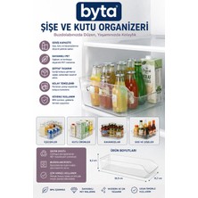 Şeffaf Buzdolabı Şişe ve Kutu Organizeri – Pet Çok Amaçlı Mutfak Düzenleyici