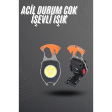 Bezos El Feneri LED Anahtarlık Çok Fonksiyonlu Mini Çakmak Özellikli