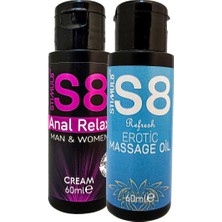 Bezos Stımul8 Naturel Erotikmasaj Yağı 60 ml ve 60 ml Anaıreıax Krem