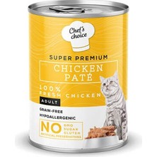 Bezos Pate Chicken Tavuklu Tahılsız Ezme Yetişkin Kedi Konservesi 400 gr