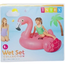 Intex  Pembe Flamingo Deniz & Havuz Binicisi (178 cm x 135 Cm) (Lisinya)