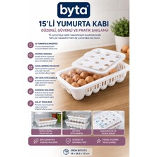 15'li Kapaklı Yumurta Saklama Kabı Buzdolabı Yumurta Organizeri Yumurtalık Saklama Kutusu Plastik Düzenleyici Bpa Içermez