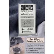 ArtMaster Gri Kumaş Boyası Toz 12 gr 1 Adet Südor Toz Kumaş Boyası Kot Pantalon Gömlek Tişört Tekstil Kumaş Boyası 1 Adet