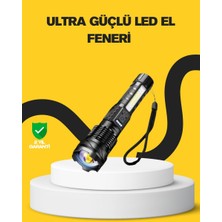 Bezos Güçlü LED El Feneri Şarj Edilebilir Çok Modlu