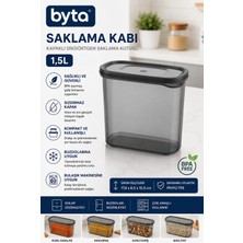 1,5 L Kilitli Vakum Kapaklı Erzak Saklama Kabı – Bpa Free Mutfak Düzenleyici Gıda Saklama Kutusu