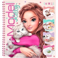 Depesche Topmodel Create Your Kitty 4'ü 1 Arada Boyama Aktivite Sticker Kitabı 92 Sayfa 14213