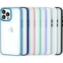 Bezos Ally iPhone 13 Pro Max 6.7inç Kılıf Parlak Renkli Çerçeveli Ultra Lüx Tpu Silikon KILIF-(5775)