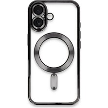Ankaverse®  iPhone 16 Kılıf Kross Magneticsafe Kapak - Siyah