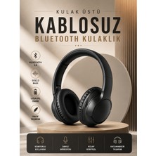 Kablosuz Bluetooth Kulaklık Kulak Üstü Mikrofonlu 5.0 Bluetooth Anc Özelliği - Lisinya
