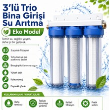 Bezos 3’lü Trio Bina Girişi Su Arıtma Sistemi Eko Model