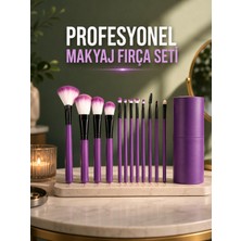 12 Parça Profesyonel Makyaj Fırça Seti - Lisinya