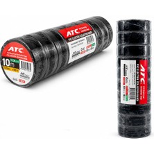 Findit 10 Adet Lüx Siyah Pvc Izolasyon Elektrik Bandı 0.13X19X11YDS 10MM - 1 Paket Gönderilir - 1 Paket Içinde 10 Adet Bant Vardır (2818)