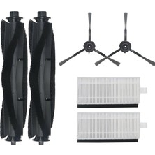 Mija Lydsto R1 Pro HD-STYTJ-W03 Uyumlu 2 Ana Fırça 2 Yan Fırça 2 Hepa Filtre Yedek Seti
