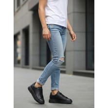 Bonjey Erkek Sneaker – Rahat Kalın Taban – Günlük Spor Ayakkabı – Suni Deri