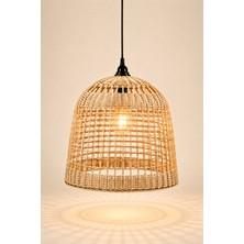 Naturel Dekor Rattan Avize 33 cm - Bohem, Iskandinav, Modern, Doğal, Kappeland, Aydınlatma