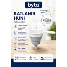 Katlanabilir Silikon Huni | Çok Amaçlı Mutfak Hunisi | Yağ, Bakliyat ve Sıvı Aktarma Aparatı