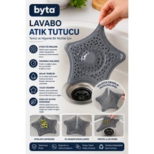 Silikon Lavabo Atık Tutucu Yıldız Şekilli Gider Süzgeci Mutfak ve Banyo Filtre Aparatı