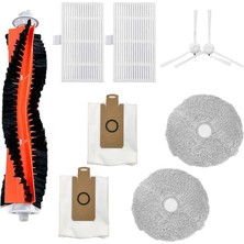 Mija Ldysto W2 , W2 Lite, W2 Plus Için Toz Torbası Mop Bezi Ana Fırça Hepa Filtre Set