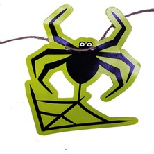 Zero Land Ece-Umay Örümcek Şekilli Asmalı Halloween Flama Banner Afiş 2 Metre