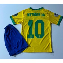 Candy Cup #brezilya 10 Neymar J.r Santos Neymar Jr Çocuk Forması 2li Set Sarı