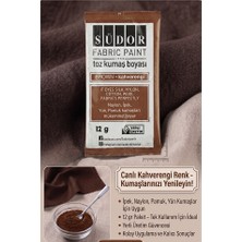 ArtMaster Kahverengi Kumaş Boyası Toz 12 gr 1 Adet Südor Toz Kumaş Boyası Kot Pantalon Gömlek Tişört Tekstil Kumaş Boyası 1 Adet