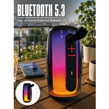 Kablosuz Bluetooth Hoparlör Rgb Ambiyans Işıklı USB ve Tf Kart Destekli - Lisinya