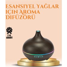 550 ml Ultrasonik Yağ Difüzörü ve Soğuk Buhar Nemlendirici - Lisinya