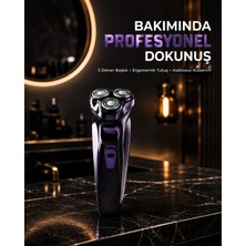 Epilons Profesyonel Şarjlı Tıraş Makinesi Ayarlanabilir Başlıklı Kablosuz