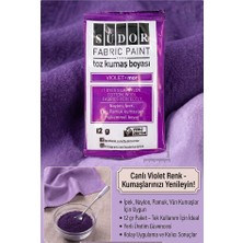 ArtMaster Mor Kumaş Boyası Toz 12 gr 1 Adet Südor Toz Kumaş Boyası Kot Pantalon Gömlek Tişört Tekstil Kumaş Boyası 1 Adet