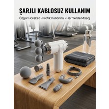 Taşınabilir Şarjlı Kas Masaj Tabancası Derin Doku Masajı Için 8 Başlıklı Profesyonel Cihaz - Lisinya