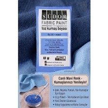 ArtMaster Mavi Kumaş Boyası Toz 12 gr 1 Adet Südor Toz Kumaş Boyası Kot Pantalon Gömlek Tişört Tekstil Kumaş Boyası 1 Adet