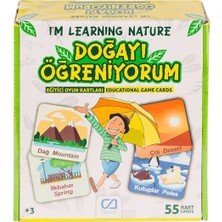 Meks CAEGT-5053 Doğayı Öğreniyorum Eğitici Oyun Kartları -Ca Games