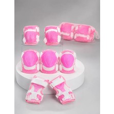 Pembe Çocuk Koruyucu Dizlik Dirseklik ve El Bilek Koruyucu