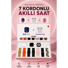 Akıllı Saat Bluetooth Kulaklık Hediyeli Bildirim Görme Sesli Görüşme Çoklu Kordon