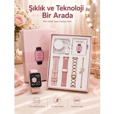 Kadınlar Için Dokunmatik Ekran Akıllı Saat ve Gamer Kablosuz Bluetooth Kulaklık Anc Özelliği