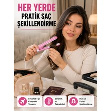 Yüzer Plakalı Kompakt Bukle Maşası – Elastik Tutuculu, Saç Dostu Profesyonel Tasarım Yeni Nesil