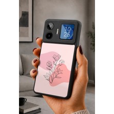 BG AKSESUAR General Mobile GM26 Pro Uyumlu Çiçekfloral Desenli Kamera Korumalı Darbelere Dayanıklı Kılıf