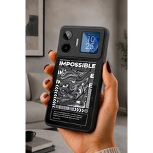BG AKSESUAR General Mobile GM26 Pro Uyumlu Imkansız Desenli Kamera Korumalı Darbelere Dayanıklı Kılıf