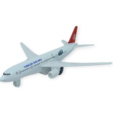 Meks Çek Bırak Metal Yolcu Uçağı - 15 cm - Küçük Boy - 1 Adet